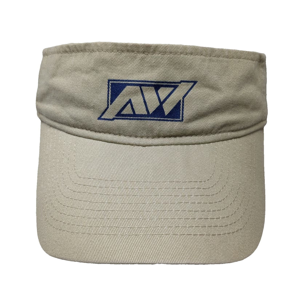 Toppers Visor Beige One Size Embroidered Logo Strapback Cotton Curved Brim Hat