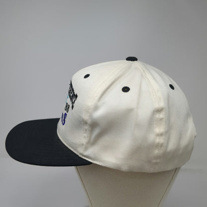 Utah Jazz NBA Twins Enterprise Snapback White Black 1998 Champions Hat Vintage