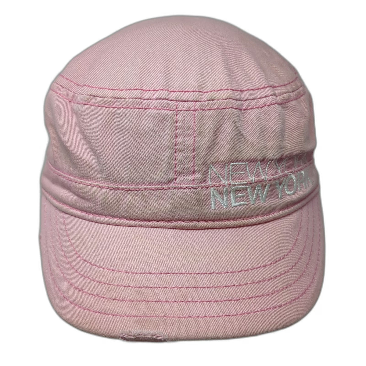 New York Hotel Casino Army Cap Pink One Size 97 Frayed Las Vegas Strapback Hat