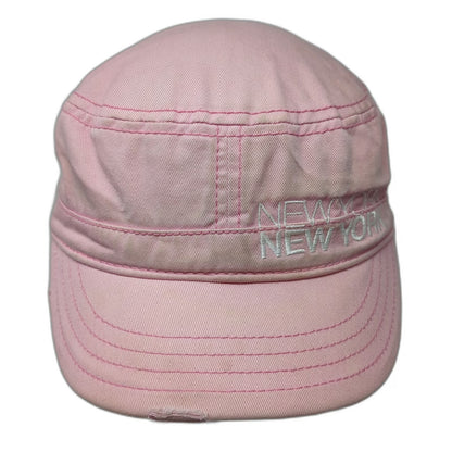 New York Hotel Casino Army Cap Pink One Size 97 Frayed Las Vegas Strapback Hat