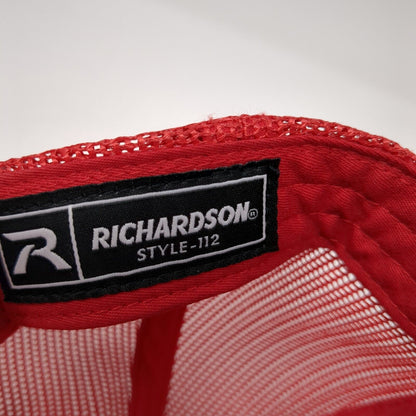 NFD Leather Patch Snapback Mesh Back Trucker Hat Multicolor One Size