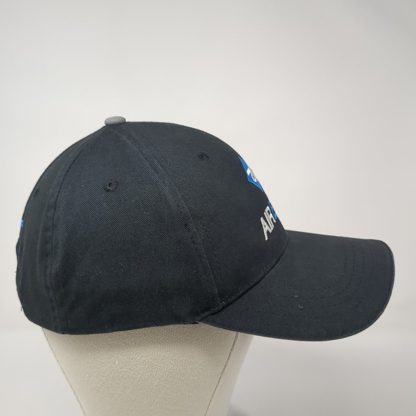 AE Air Elite Network Strapback Hat Black One Size Adjustable Embroidered