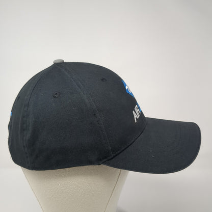 AE Air Elite Network Strapback Hat Black One Size Adjustable Embroidered