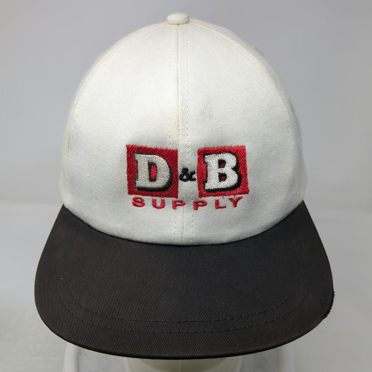 Firethorn 5 Panel White OSFM Hat D&B Supply Leather Strapback Farm Ranch Store