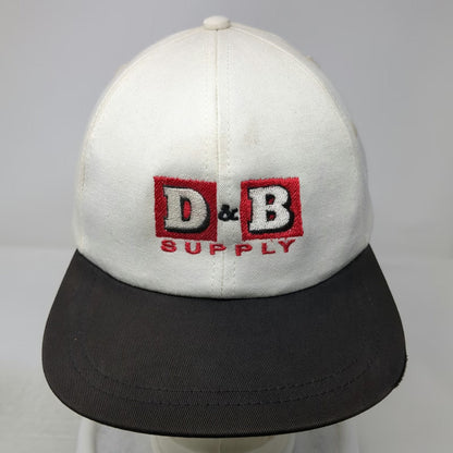 Firethorn 5 Panel White OSFM Hat D&B Supply Leather Strapback Farm Ranch Store