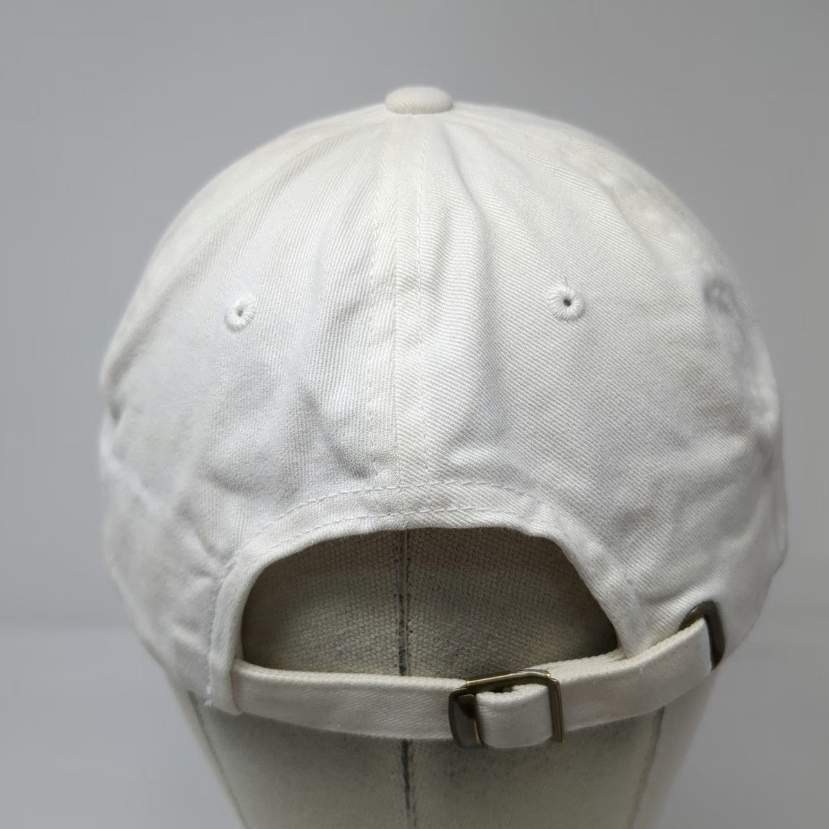 Yupoong Baseball Cap White One Size Slideback Torque Detail Logo Embroidered Hat