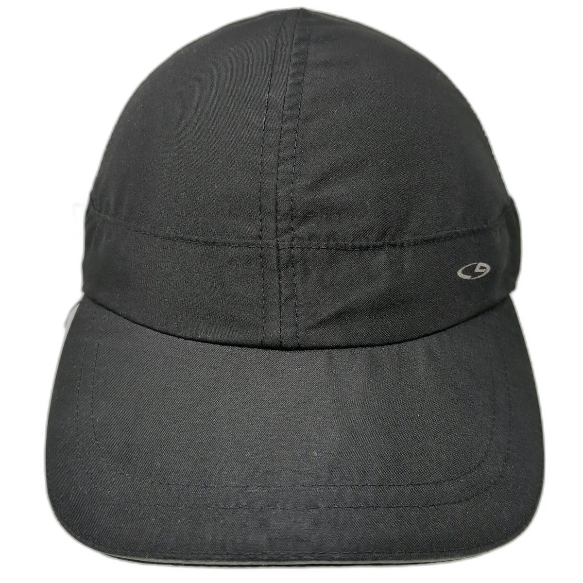 Champion Baseball Cap Black One Size Strapback Mesh Reflective Polyester Hat