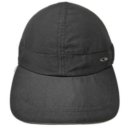 Champion Baseball Cap Black One Size Strapback Mesh Reflective Polyester Hat