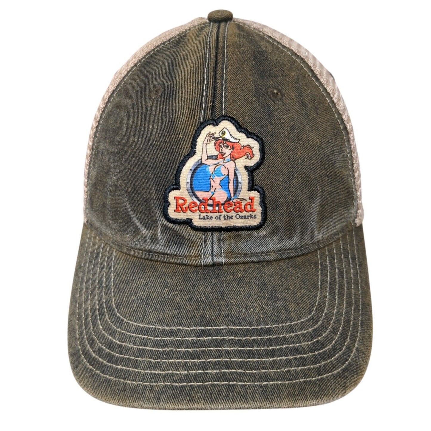 Redhead Lake of The Ozarks Snapback Trucker Hat Multi OS Adjustable Mesh Legacy