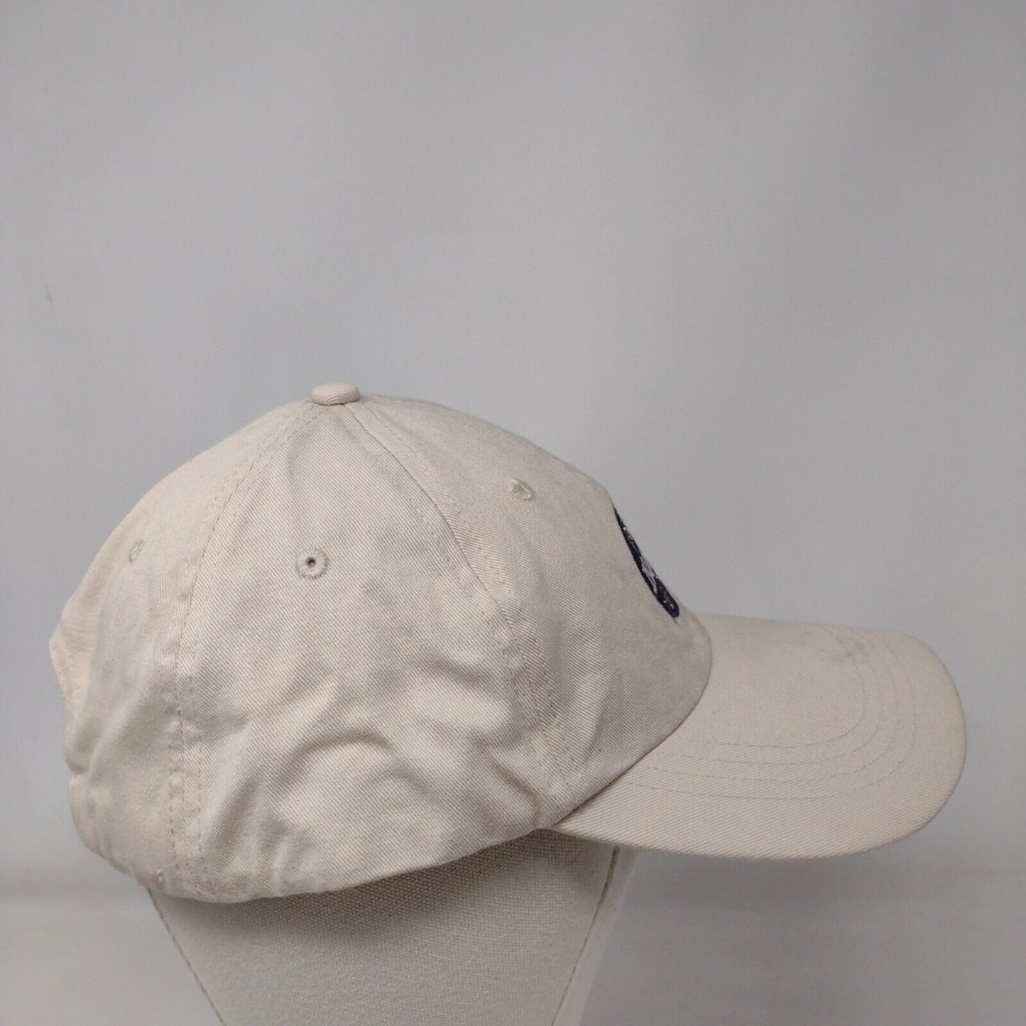 NASA Slideback Hat Tan One Size Adjustable Embroidered Prairie Mountain Cotton