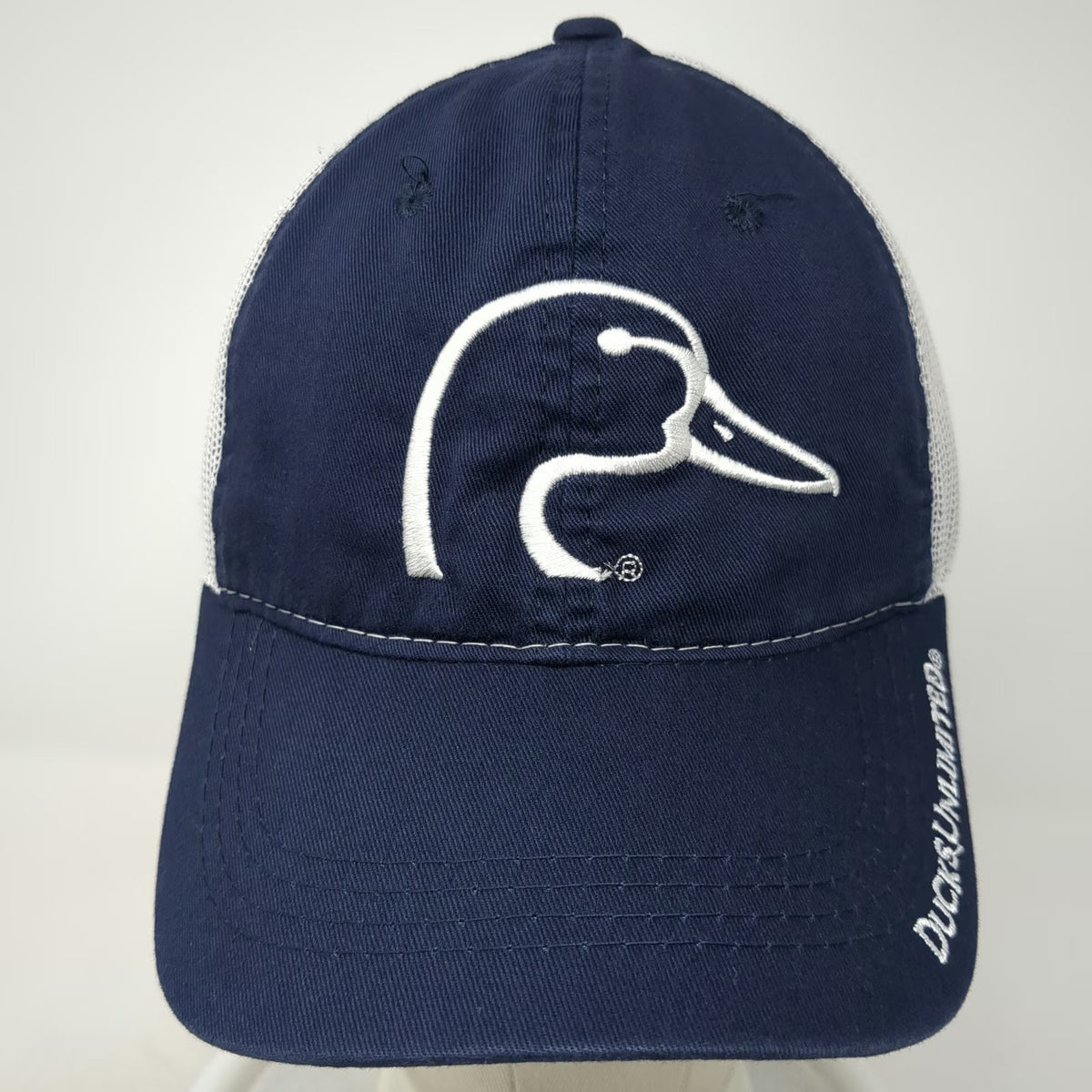 Ducks Unlimited Baseball Cap Blue One Size Mesh Back Embroidered Bill Logo Hat