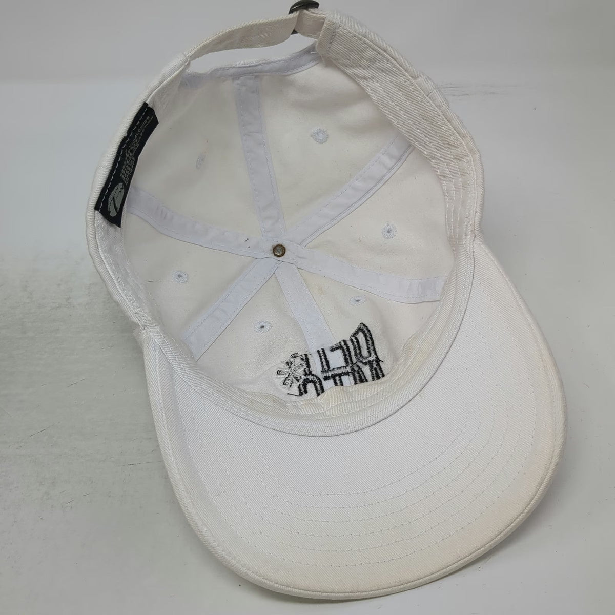 Fersten Worldwide White One Size Baseball Cap Hat DFIT MTC Embroidered Slideback