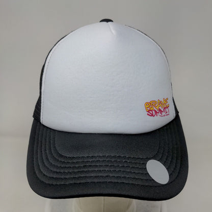 Brave Summit Snapback Mesh Back Trucker Hat Black OSFM Colorblock