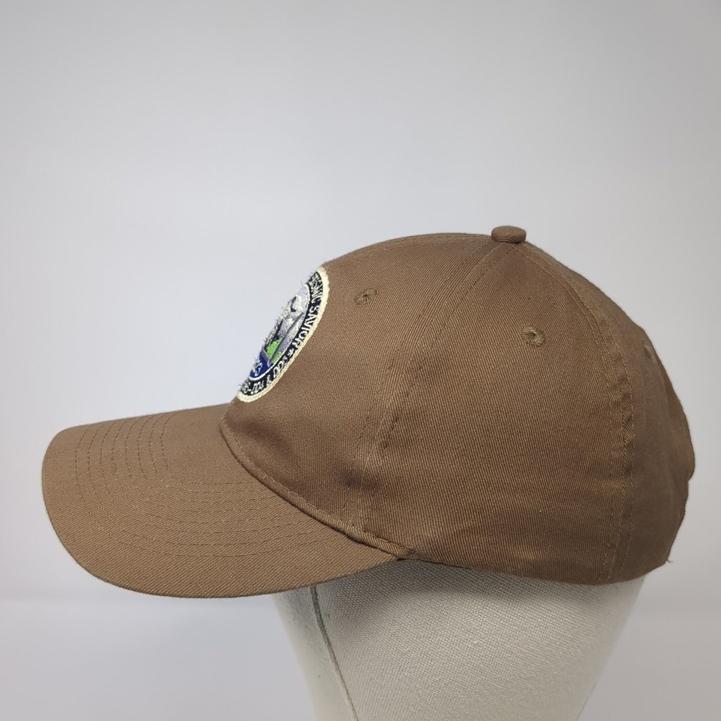 Task Force Seismic Baseball Cap Brown OS Adjustable Embroidered Port & Company