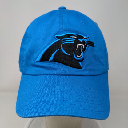 NFL Men's Slideback Hat Blue Size OS Embroidered Carolina Panthers Logo Cotton