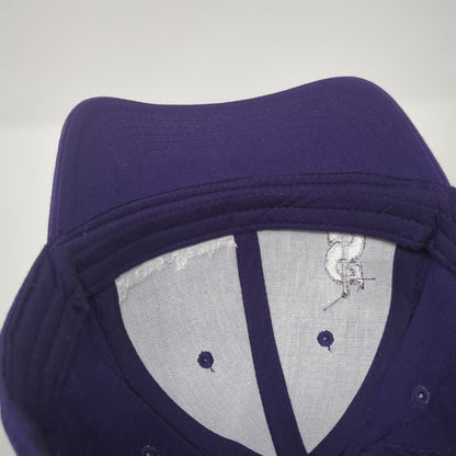 Evans Racing Strapback Hat Purple One Size Adjustable Embroidered Otto