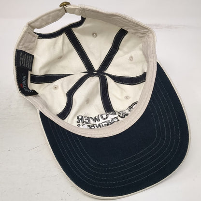 Sportsman Baseball Cap Beige One Size Power Engineers Logo Slideback Cotton Hat
