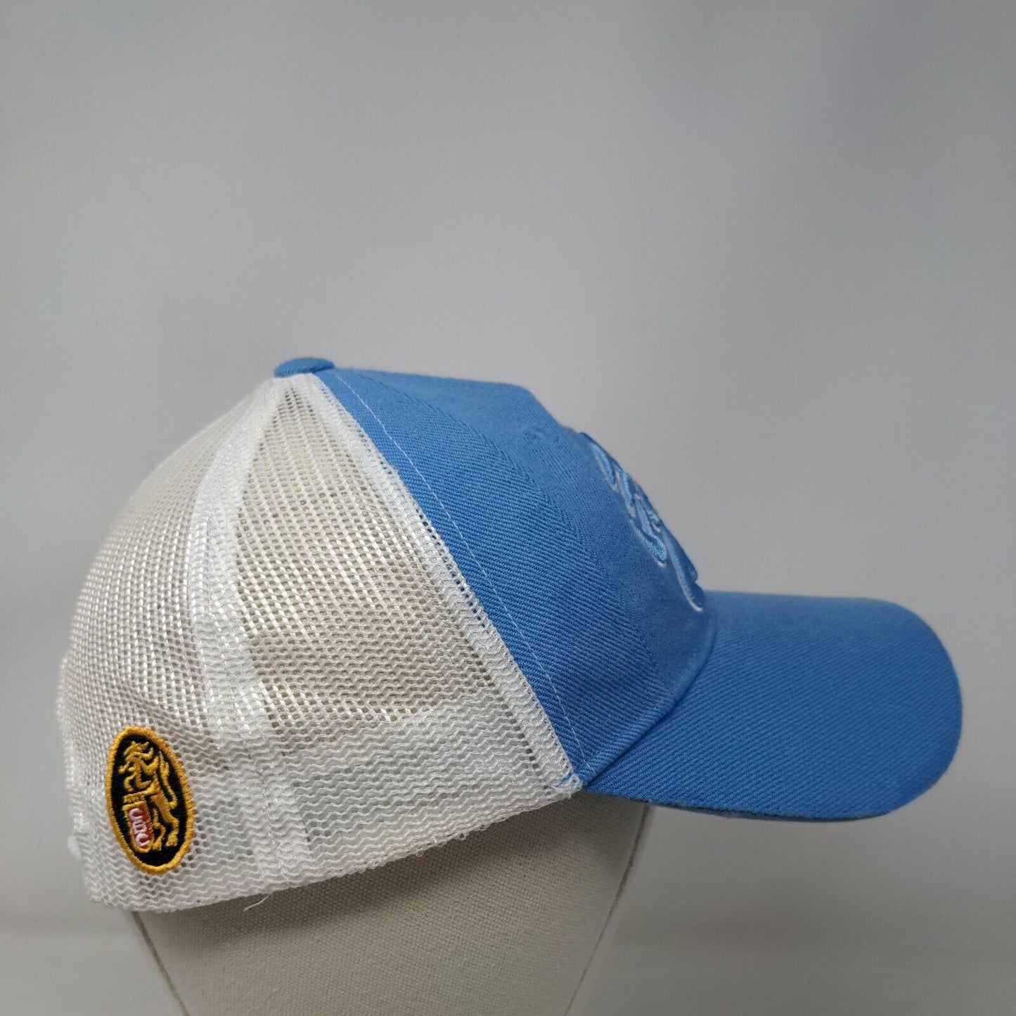 Leones Snapback Mesh Back Hat Blue Embroidered Logo Adjustable