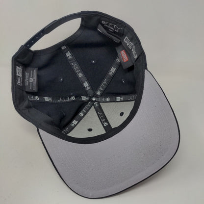 New Era Men's Snapback Hat Blue OSFM #D Captain America Civil War Hat W/Sticker