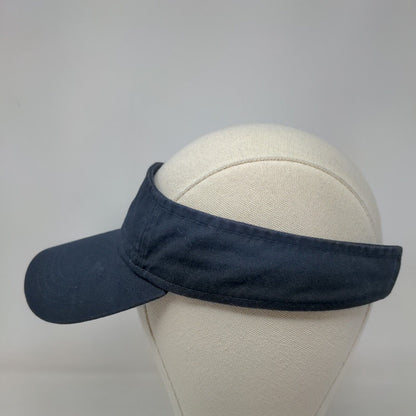 Unbranded Men's Strapback Sun Visor Cap Hat Blue Adjustable Graphic Feather Logo