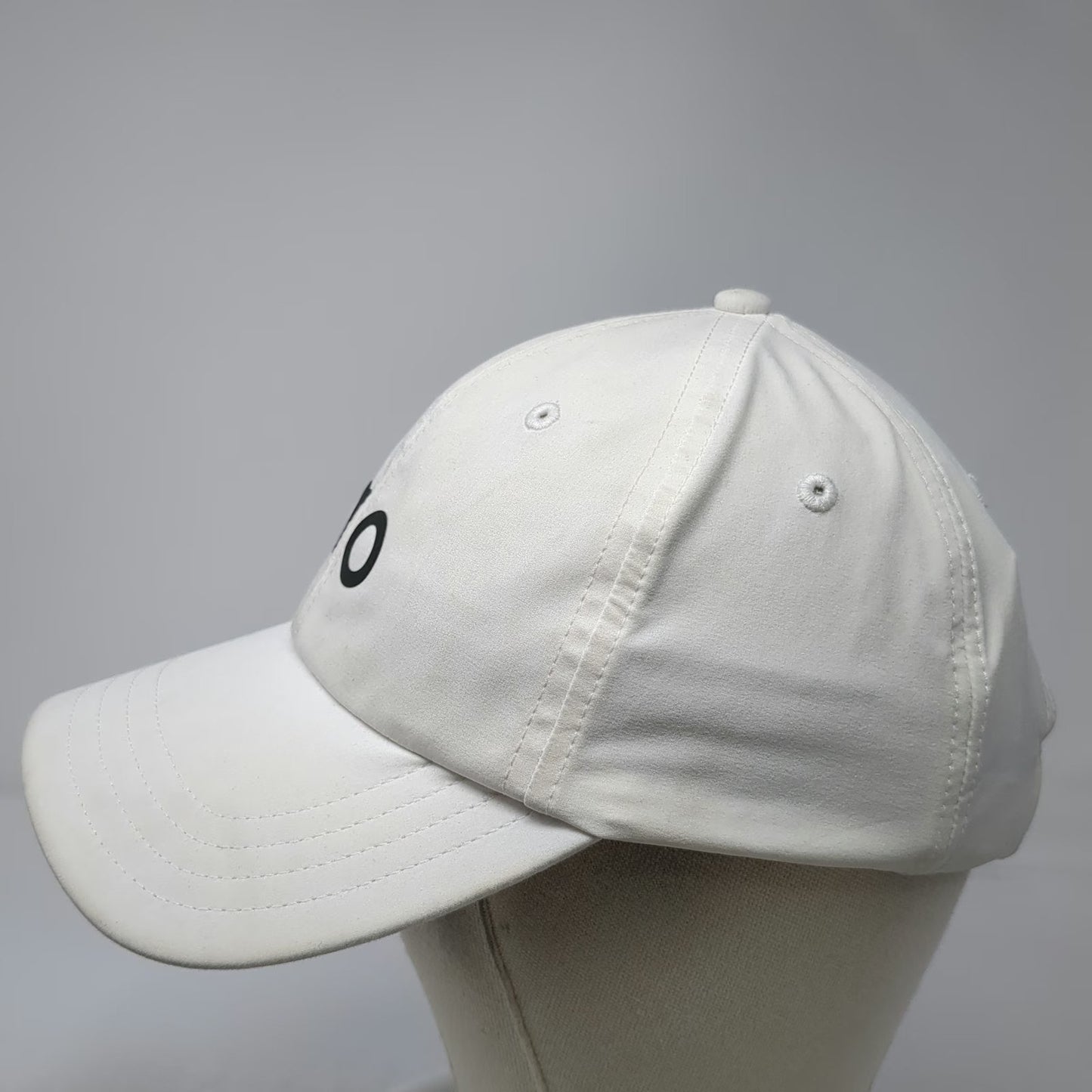 Alo Yoga Baseball Cap White One Size ao Logo Strapback Polyester Athletic Hat
