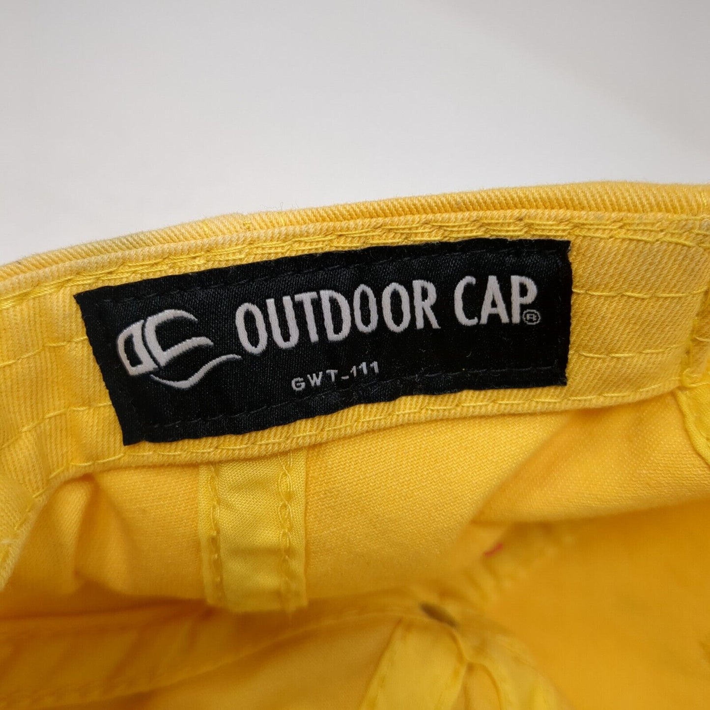 Pallo's Par 3 Golf Course Slideback Hat Yellow One Size Adjustable Outdoor Cap
