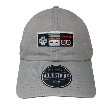 Nintendo Entertainment System Men's Slideback Hat Gray OSFM Embroidered Logo