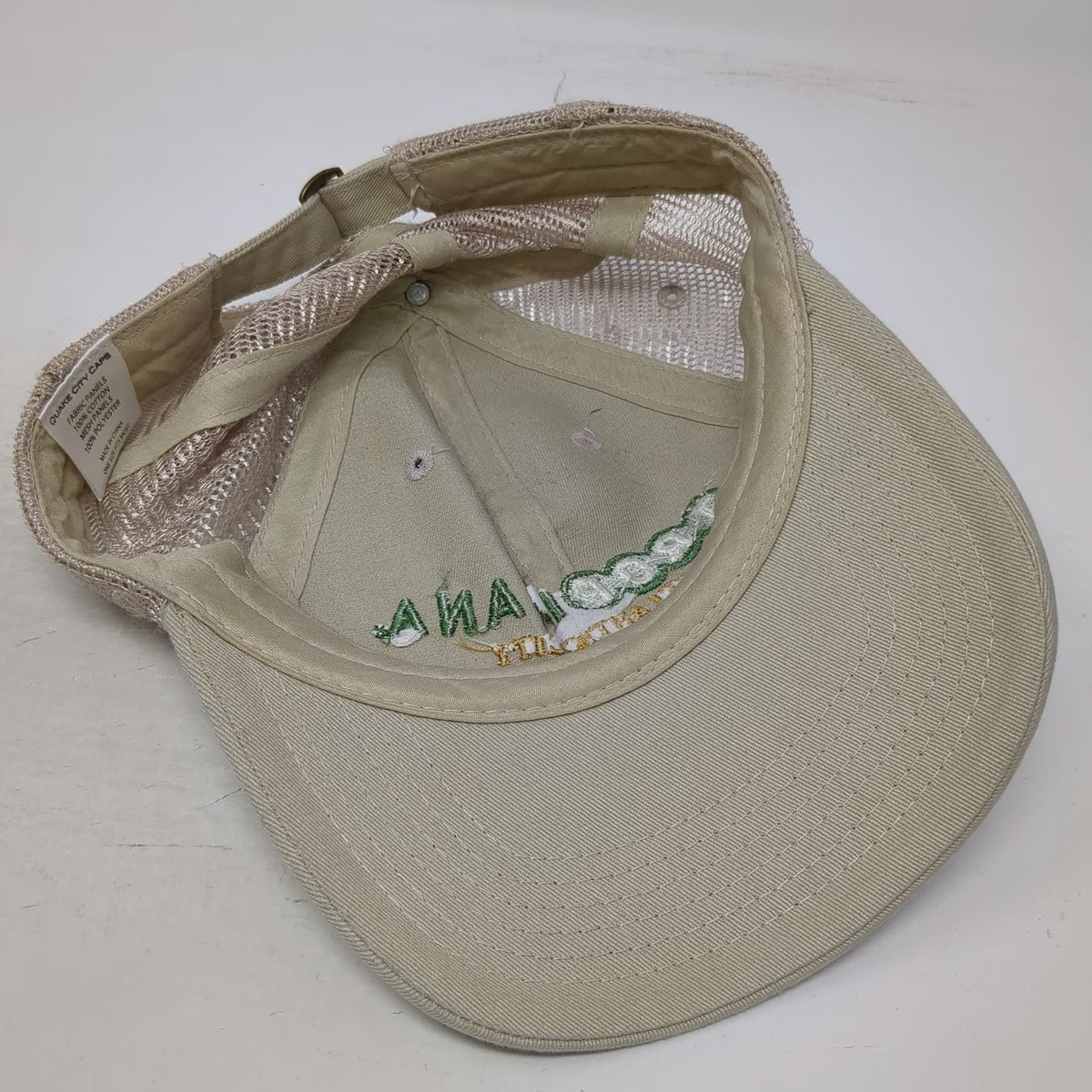 Quake City Caps Baseball Cap Beige One Size Tropicana Atlantic City Mesh Hat