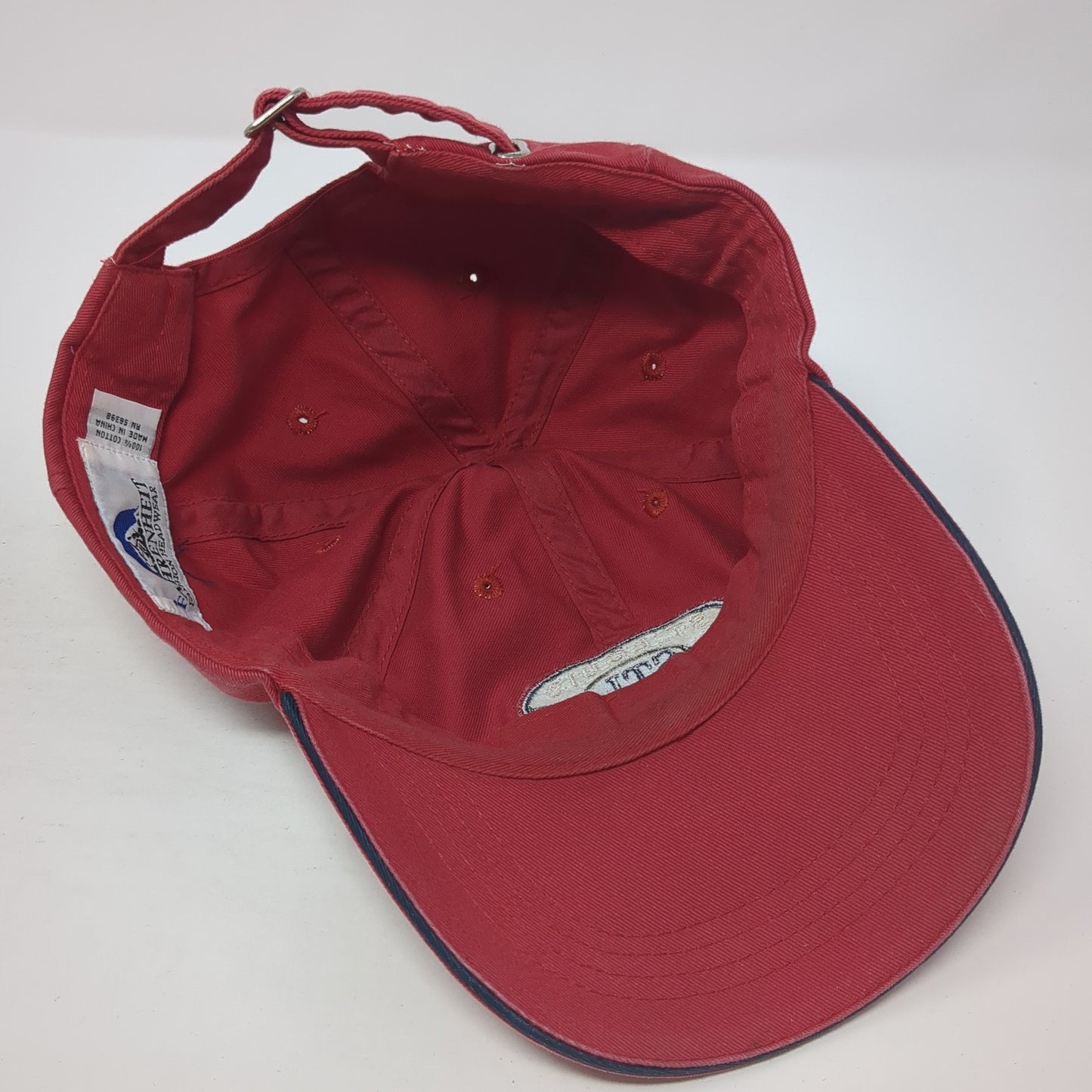 St. Louis Missouri STL Slideback Hat Red One Size Adjustable Fahrenheit