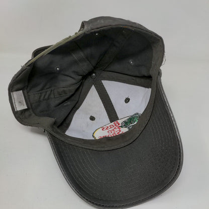 Bass Pro Shops Snapback Hat Gray OSFM Embroidered 6 Panel Gone Fishing
