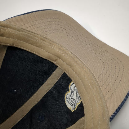 Union Resource Marketing Baseball Cap Blue Beige One Size Mesh Back Denim Hat
