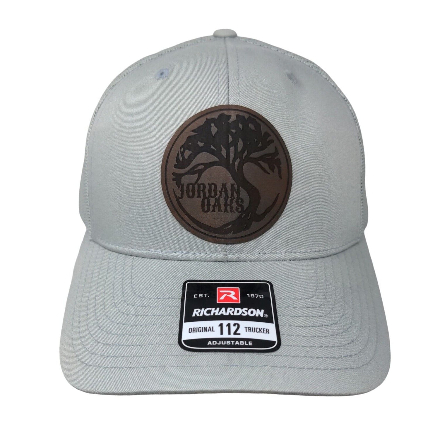 Richardson Men's Snapback Mesh Back Hat Gray Adjustable Jordan Oaks Logo