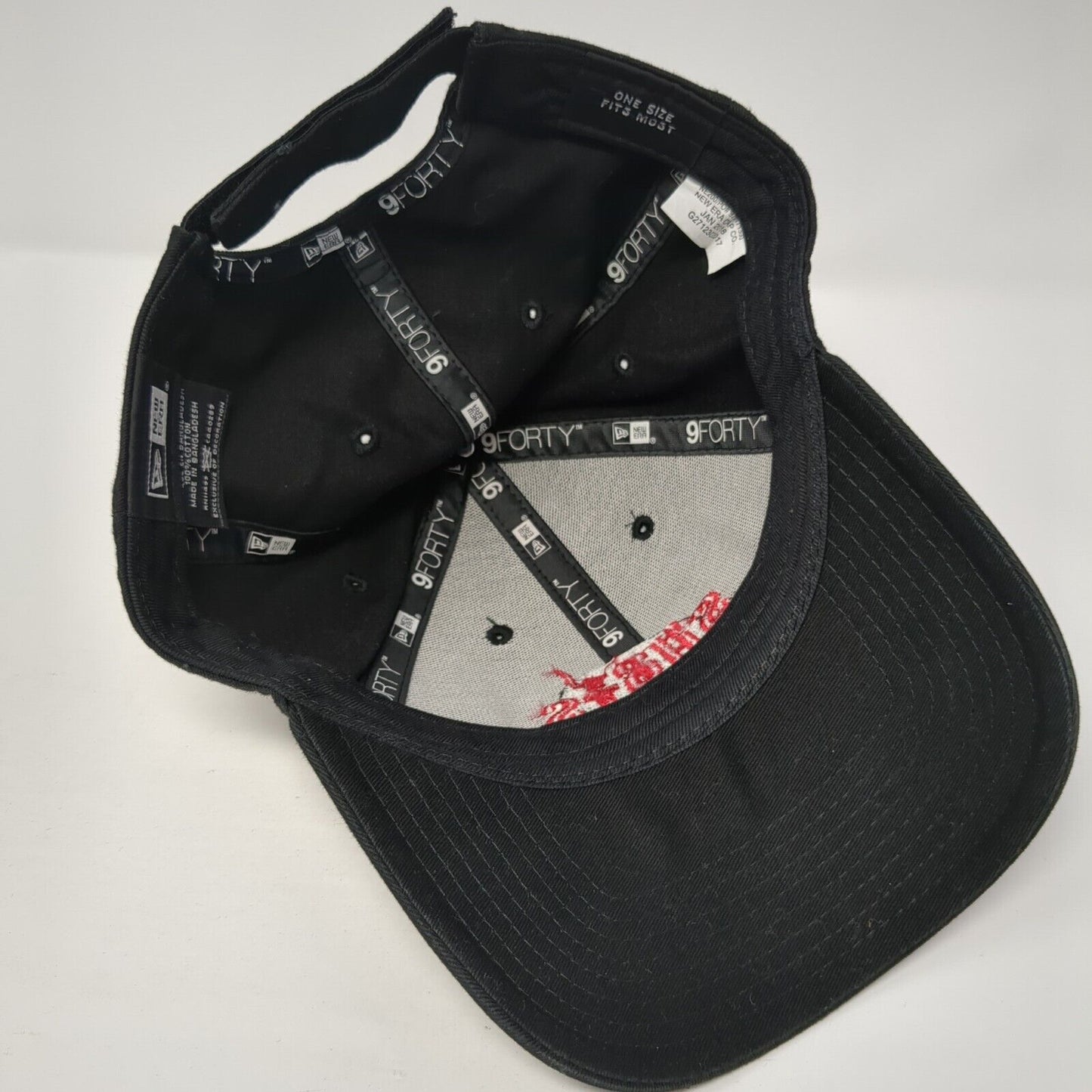 Hot Shots Inc. Strapback Hat Black OS Adjustable Embroidered 9Forty New Era