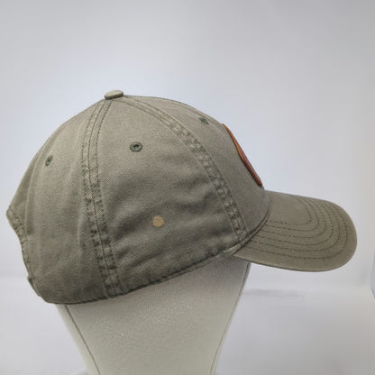 Phoenix Boats Baseball Cap Green One Size Leather Patch Slideback Adjustable Hat