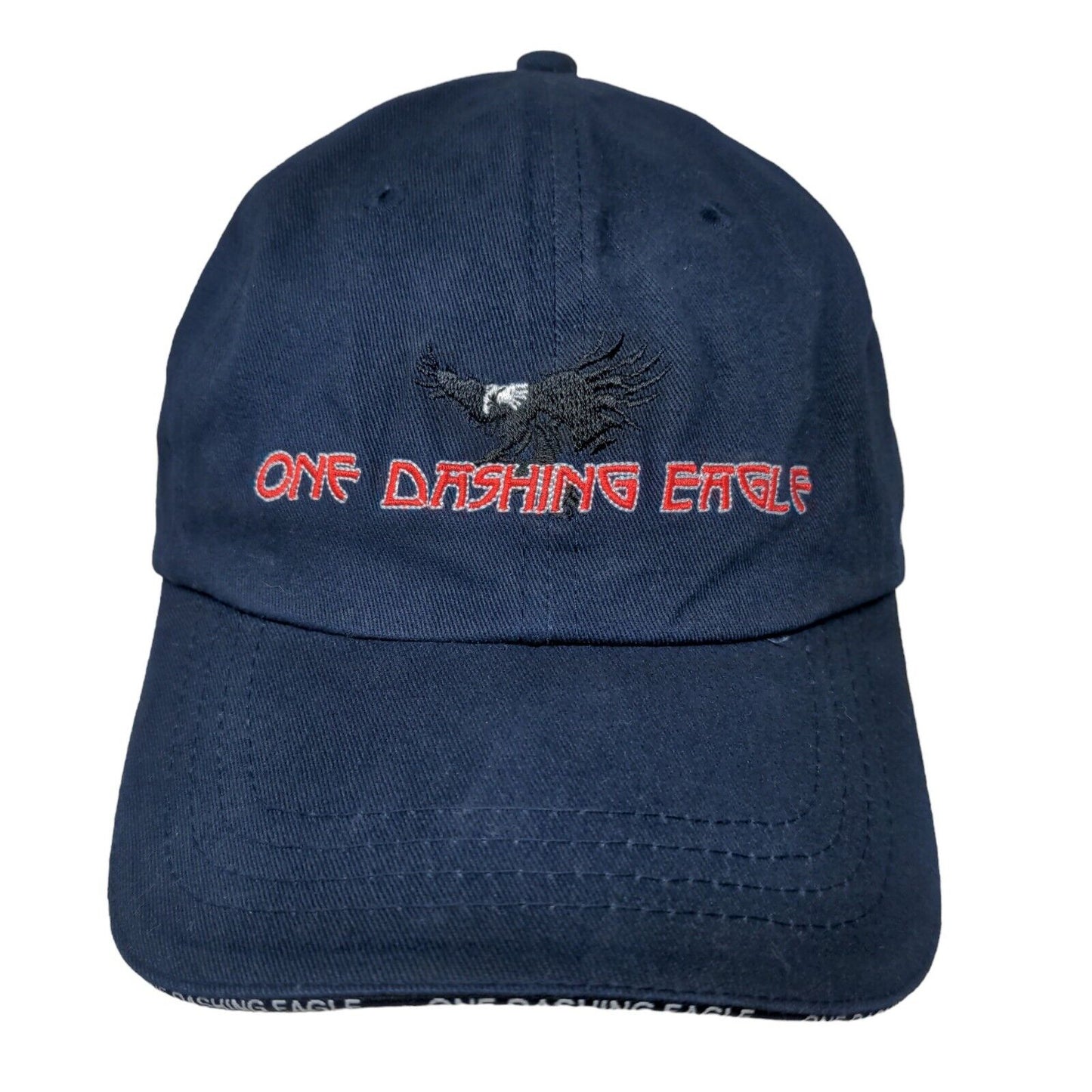 JPI Men's Slideback Hat Blue Size OSFA Embroidered One Dashing Eagle Logo