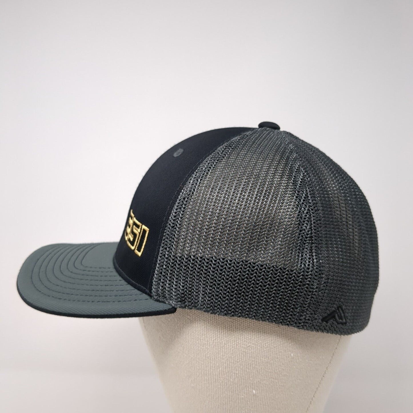 ESI Fitted Mesh Back Trucker Hat Gray 6 7/8-7 3/8 Pacific Headwear