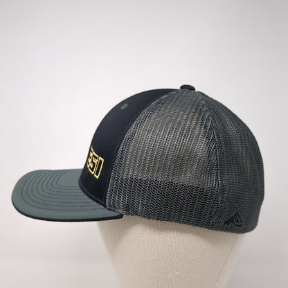 ESI Fitted Mesh Back Trucker Hat Gray 6 7/8-7 3/8 Pacific Headwear