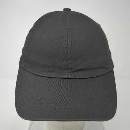 Unbranded Strapback Hat Solid Black One Size Solid Outdoor Adjustable