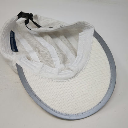 Big Accessories Baseball Cap White One Size Reflective Trim Mesh Strapback Hat