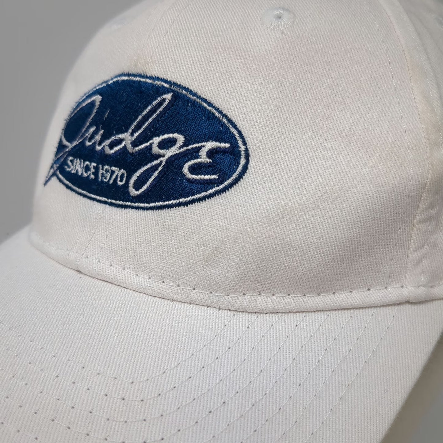 Port & Company Baseball Cap White One Size Judge Since 1970 Strapback Hat