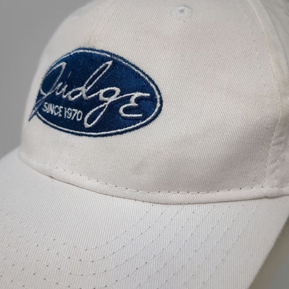 Port & Company Baseball Cap White One Size Judge Since 1970 Strapback Hat