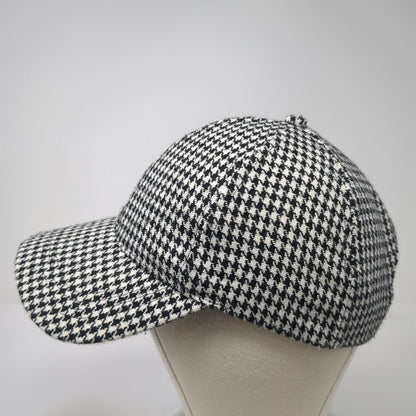 The Hatter Company Baseball Cap Black White One Size Houndstooth Pattern Hat