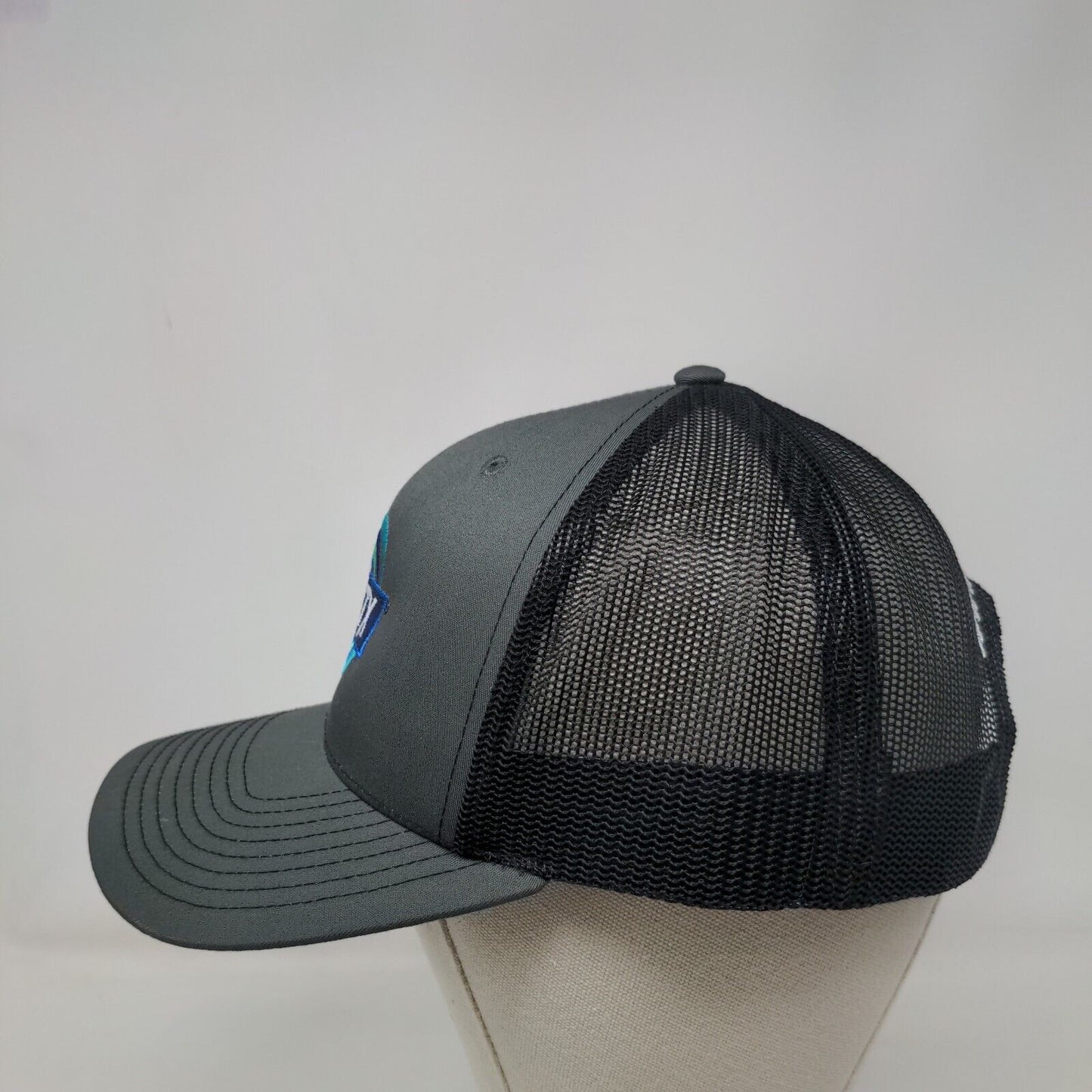 ROOTX Snapback Trucker Hat Gray One Size Adjustable Mesh Back 6 Panel Richardson