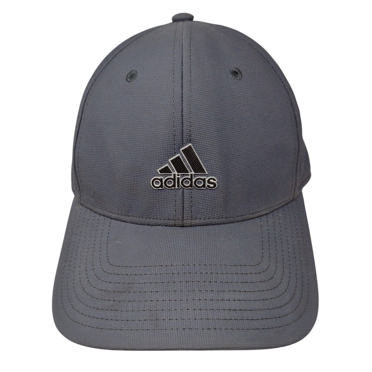 Adidas Fitted Hat Blue OSFA A-Flex Lightweight Embroidered 6 Panel Poly Blend