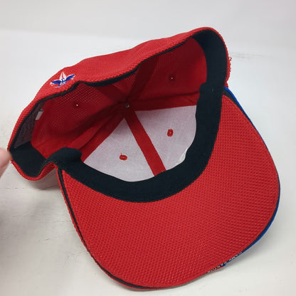 Camp Easton Boy Scouts of America Red Blue Baseball Cap Hat L Mesh Flag Logo