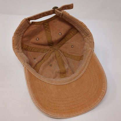 Unbranded Slideback Baseball Cap Brown One Size Adjustable 6 Panel Blank