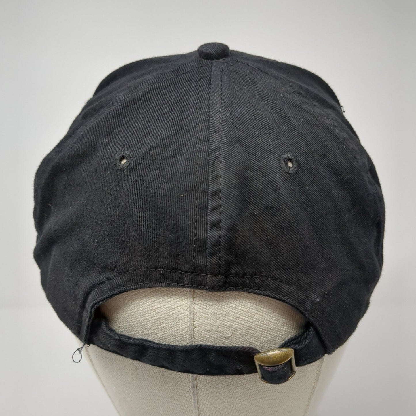 Budweiser Slideback Hat Black One Size Adjustable Embroidered 6 Panel Cotton