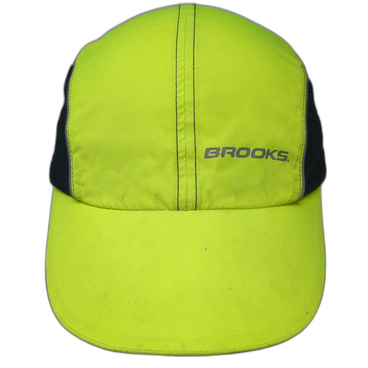 Brooks Baseball Cap Green One Size Nightlife Track Reflective Safety Light Hat