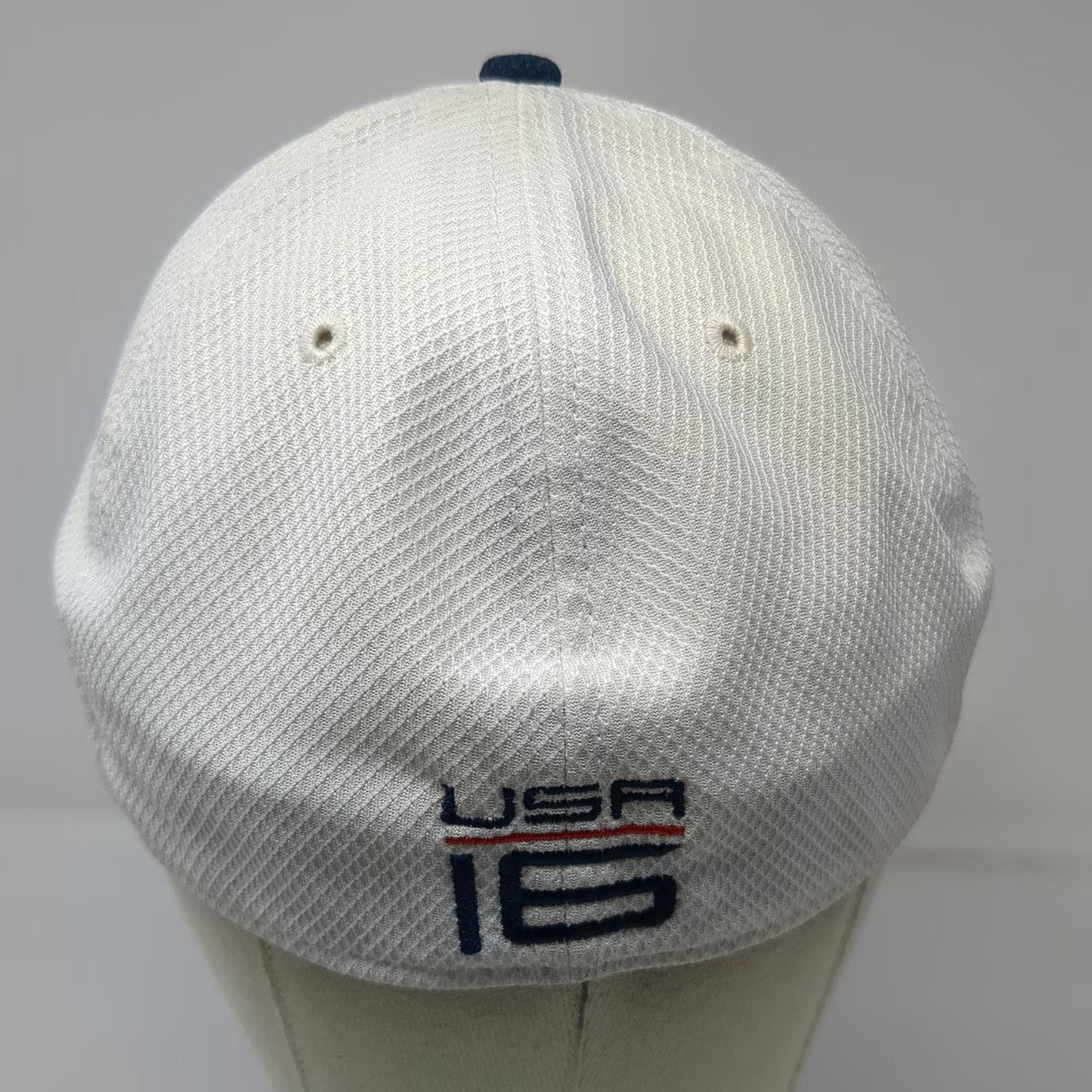 New Era Baseball Cap White Blue One Size Ryder Cup 2016 USA Golf Performance Hat