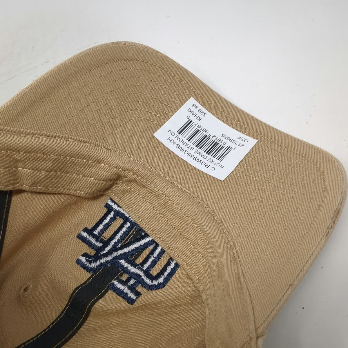 '47 Notre Dame Fighting Irish NCAA Beige One Size Cap Slideback Adjustable Hat